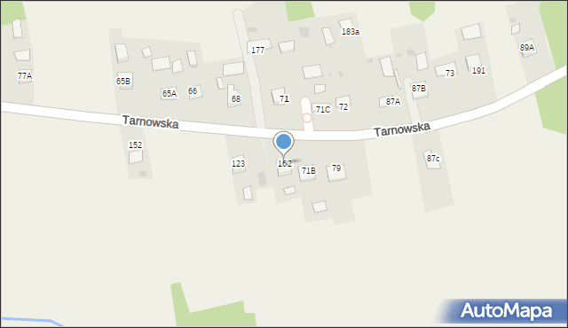 Lipiny, Tarnowska, 162, mapa Lipiny