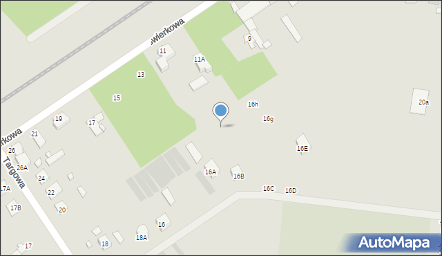 Łochów, Targowa, 16j, mapa Łochów