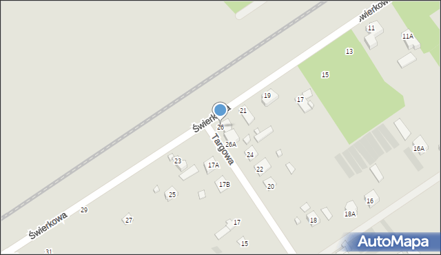 Łochów, Targowa, 26, mapa Łochów