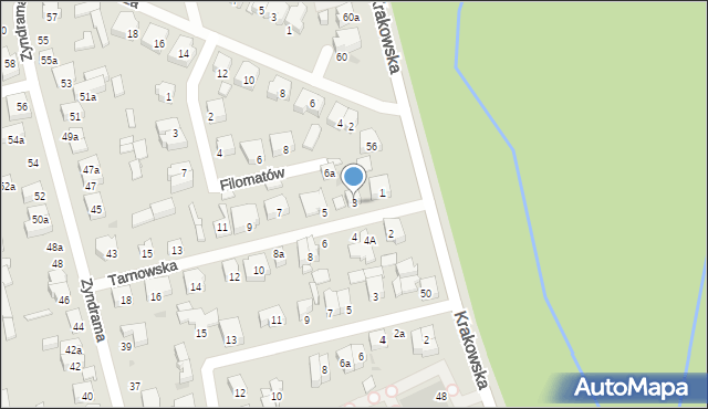 Łódź, Tarnowska, 3, mapa Łodzi