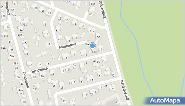 Łódź, Tarnowska, 3a, mapa Łodzi