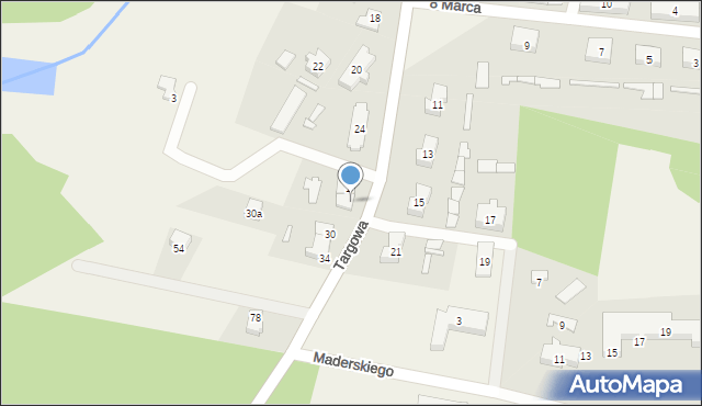 Lubań, Targowa, 28, mapa Lubań