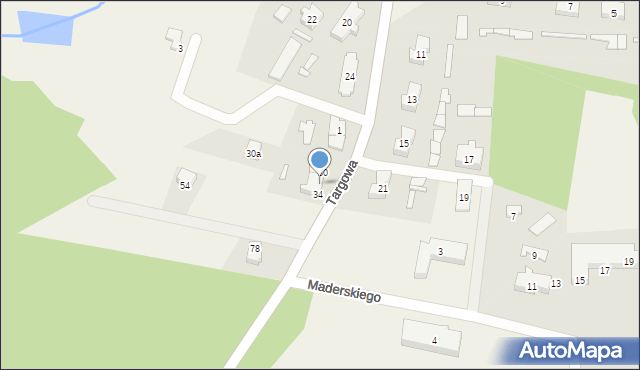 Lubań, Targowa, 32, mapa Lubań