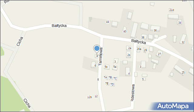Lubiatowo, Tarninowa, 4, mapa Lubiatowo