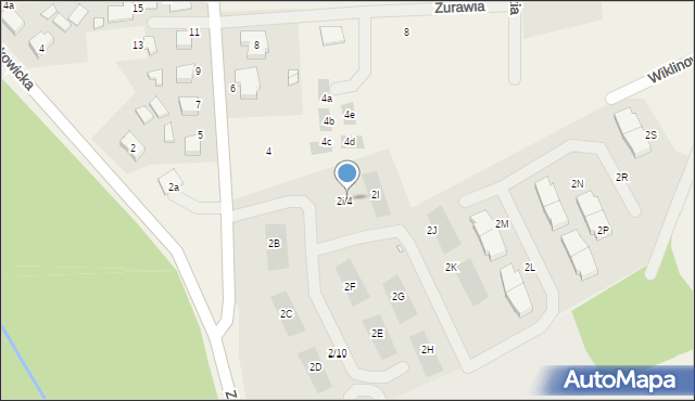 Lusówko, Tarnowska, 2i/4, mapa Lusówko