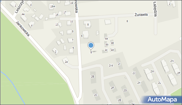 Lusówko, Tarnowska, 4, mapa Lusówko