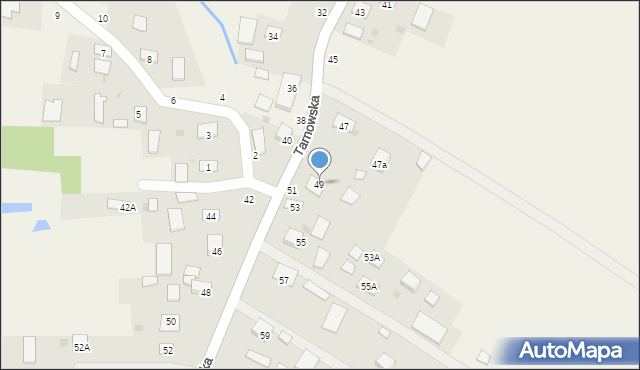 Luszowice, Tarnowska, 49, mapa Luszowice