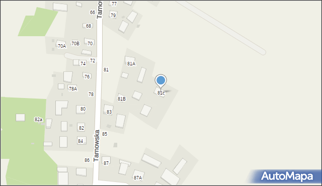 Luszowice, Tarnowska, 81c, mapa Luszowice