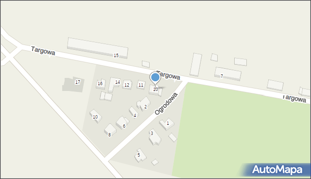 Łyszkowice, Targowa, 10, mapa Łyszkowice