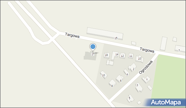 Łyszkowice, Targowa, 17, mapa Łyszkowice