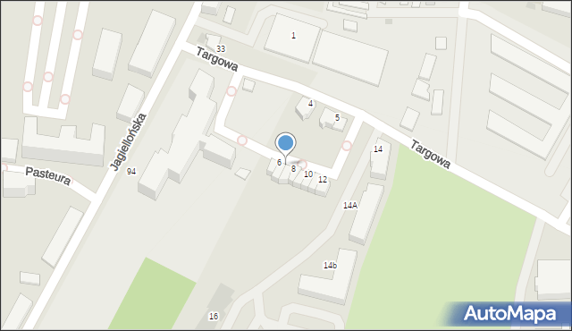 Malbork, Targowa, 7, mapa Malborka