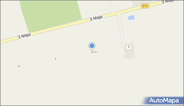 Many, Tarczyńska, 7, mapa Many