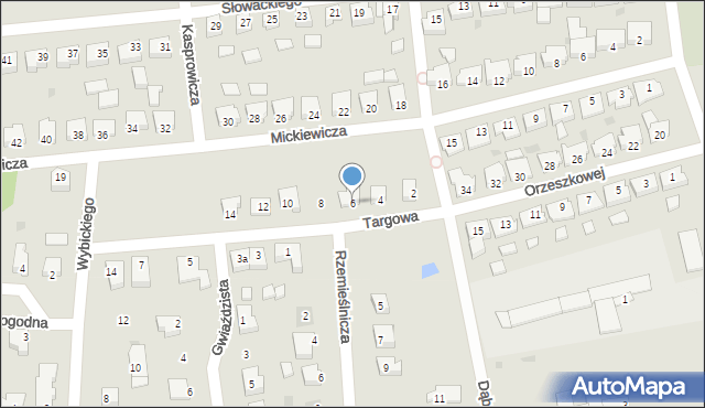 Margonin, Targowa, 6, mapa Margonin