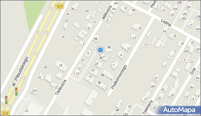 Marki, Tadeusza, 16, mapa Marki