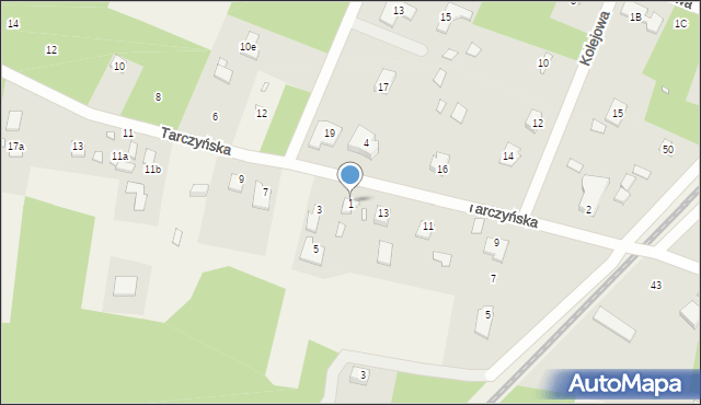 Marylka, Tarczyńska, 1, mapa Marylka