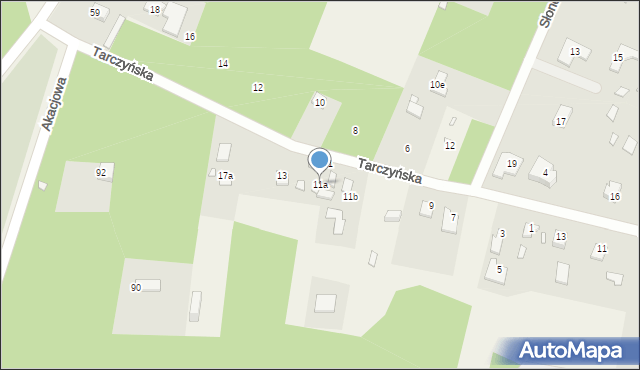 Marylka, Tarczyńska, 11a, mapa Marylka