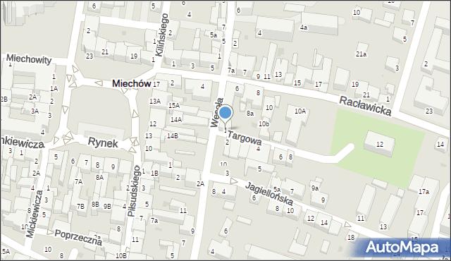 Miechów, Targowa, 1, mapa Miechów