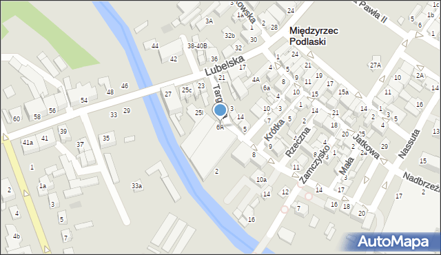Międzyrzec Podlaski, Targowa, 6A, mapa Międzyrzec Podlaski