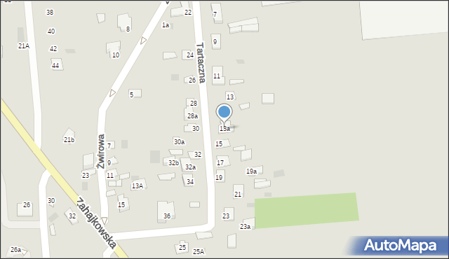 Międzyrzec Podlaski, Tartaczna, 13a, mapa Międzyrzec Podlaski