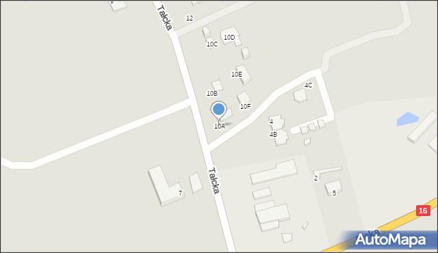 Mikołajki, Tałcka, 10A, mapa Mikołajki