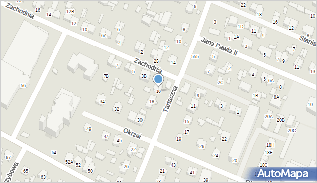 Mińsk Mazowiecki, Tartaczna, 16, mapa Mińsk Mazowiecki
