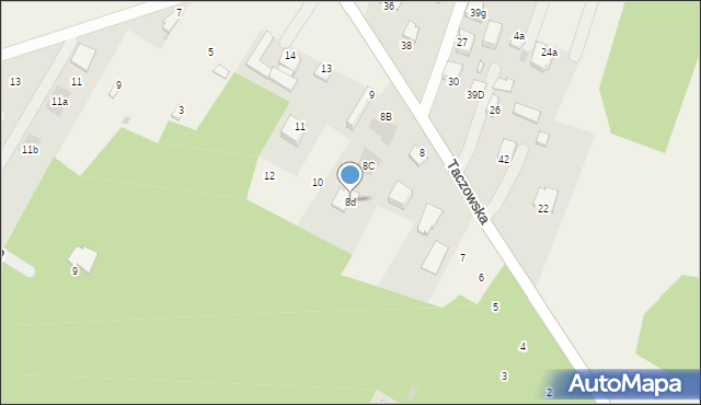 Mleczków, Taczowska, 8d, mapa Mleczków