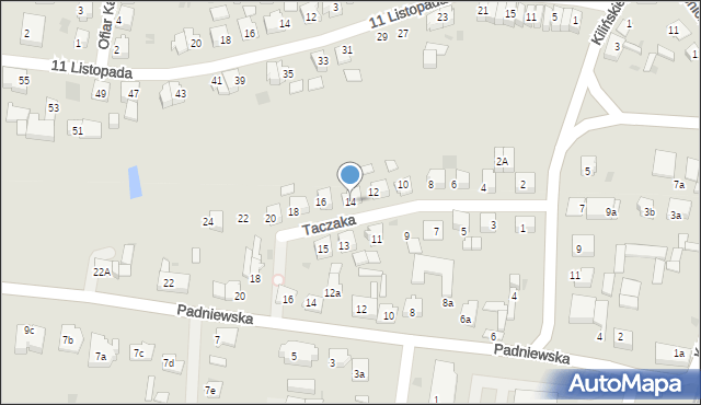 Mogilno, Taczaka Stanisława, gen., 14, mapa Mogilno