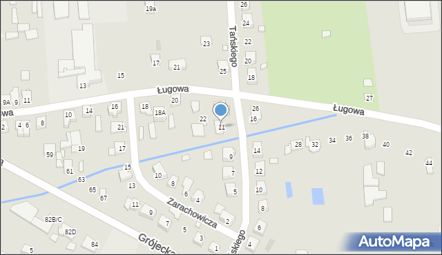 Mszczonów, Tańskiego Aleksandra, 11, mapa Mszczonów