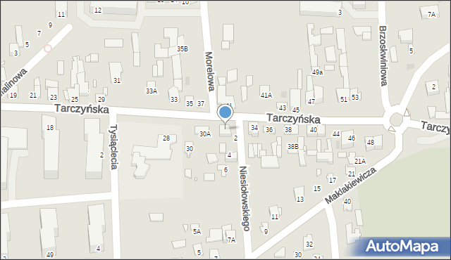 Mszczonów, Tarczyńska, 32A, mapa Mszczonów