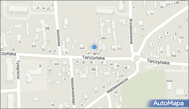 Mszczonów, Tarczyńska, 45, mapa Mszczonów