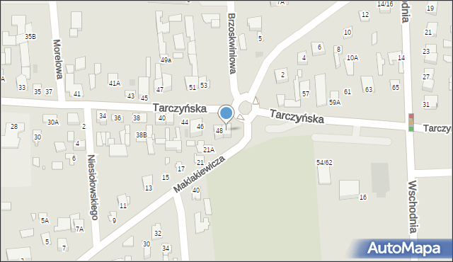 Mszczonów, Tarczyńska, 50, mapa Mszczonów
