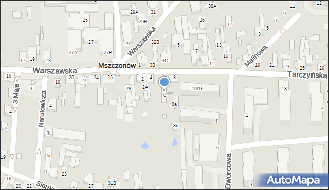 Mszczonów, Tarczyńska, 6, mapa Mszczonów