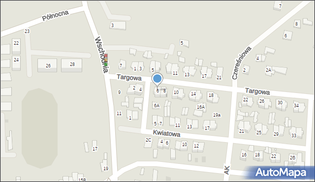 Mszczonów, Targowa, 6, mapa Mszczonów