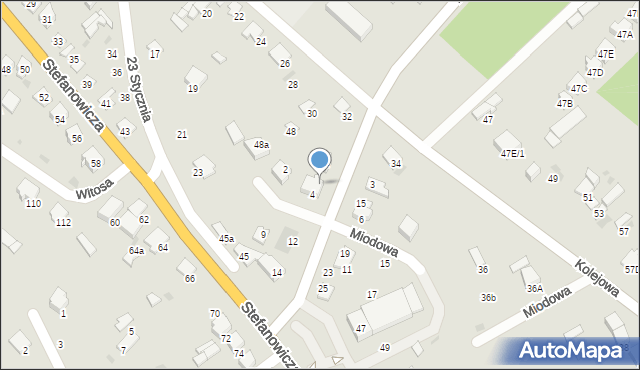 Myszyniec, Targowa, 16, mapa Myszyniec