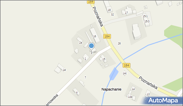 Napachanie, Tarnowska, 2, mapa Napachanie