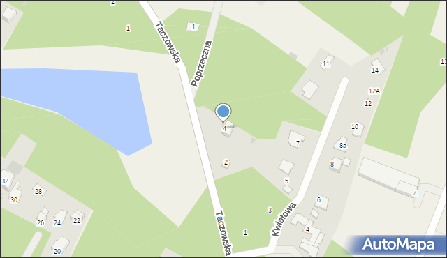 Nieczatów, Taczowska, 4, mapa Nieczatów