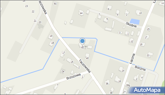 Nieczatów, Taczowska, 42, mapa Nieczatów