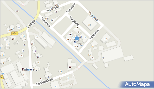 Niepołomice, Targowa, 2F, mapa Niepołomice