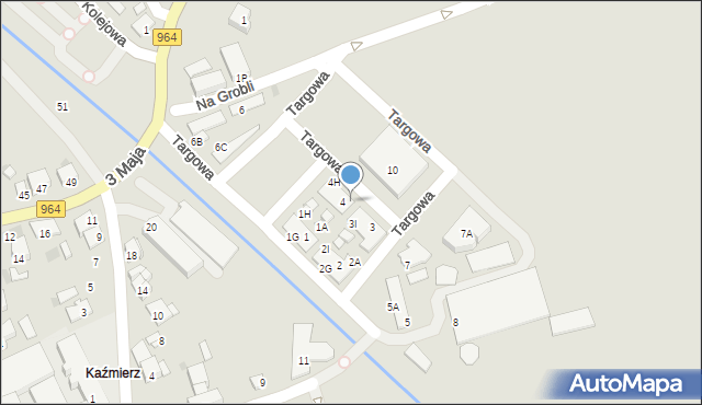 Niepołomice, Targowa, 4A, mapa Niepołomice