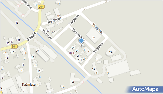 Niepołomice, Targowa, 4B, mapa Niepołomice