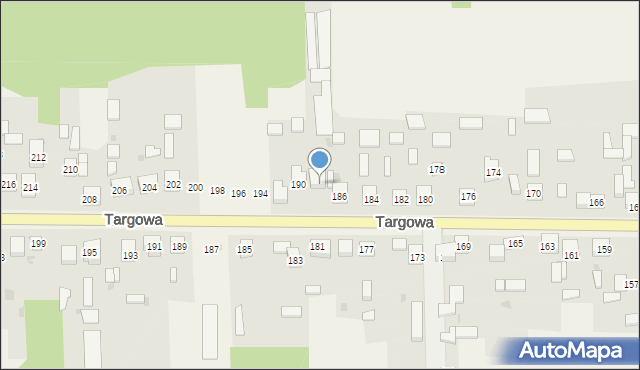 Nierada, Targowa, 188, mapa Nierada