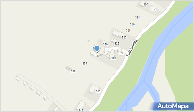 Nowa Biała, Tatrzańska, 30, mapa Nowa Biała