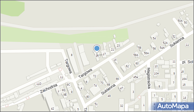 Nowy Dwór Mazowiecki, Targowa, 15, mapa Nowy Dwór Mazowiecki