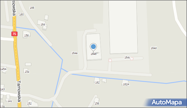 Nowy Sącz, Tarnowska, 164b, mapa Nowego Sącza