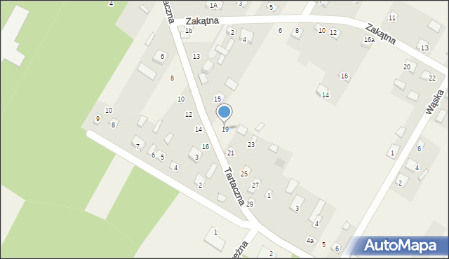 Nurzec-Stacja, Tartaczna, 19, mapa Nurzec-Stacja