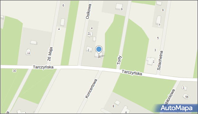 Ojrzanów, Tarczyńska, 19, mapa Ojrzanów