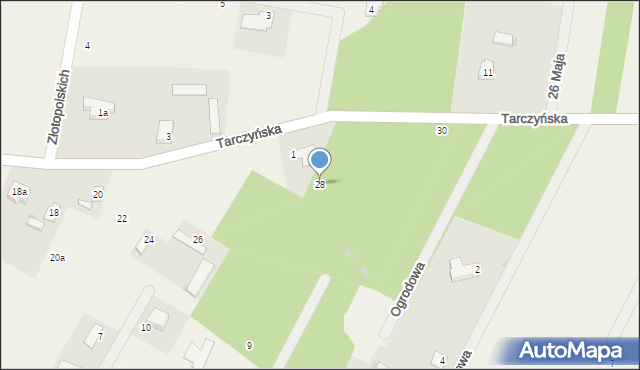 Ojrzanów, Tarczyńska, 28, mapa Ojrzanów