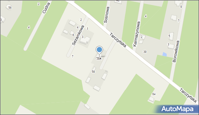 Ojrzanów, Tarczyńska, 60, mapa Ojrzanów