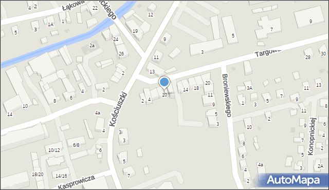 Olecko, Targowa, 10, mapa Olecko