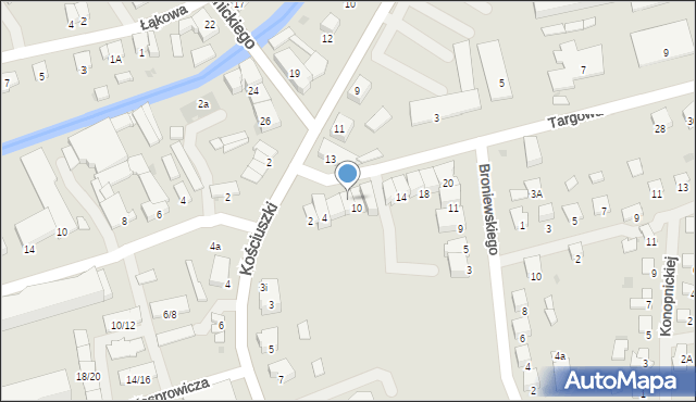 Olecko, Targowa, 8, mapa Olecko